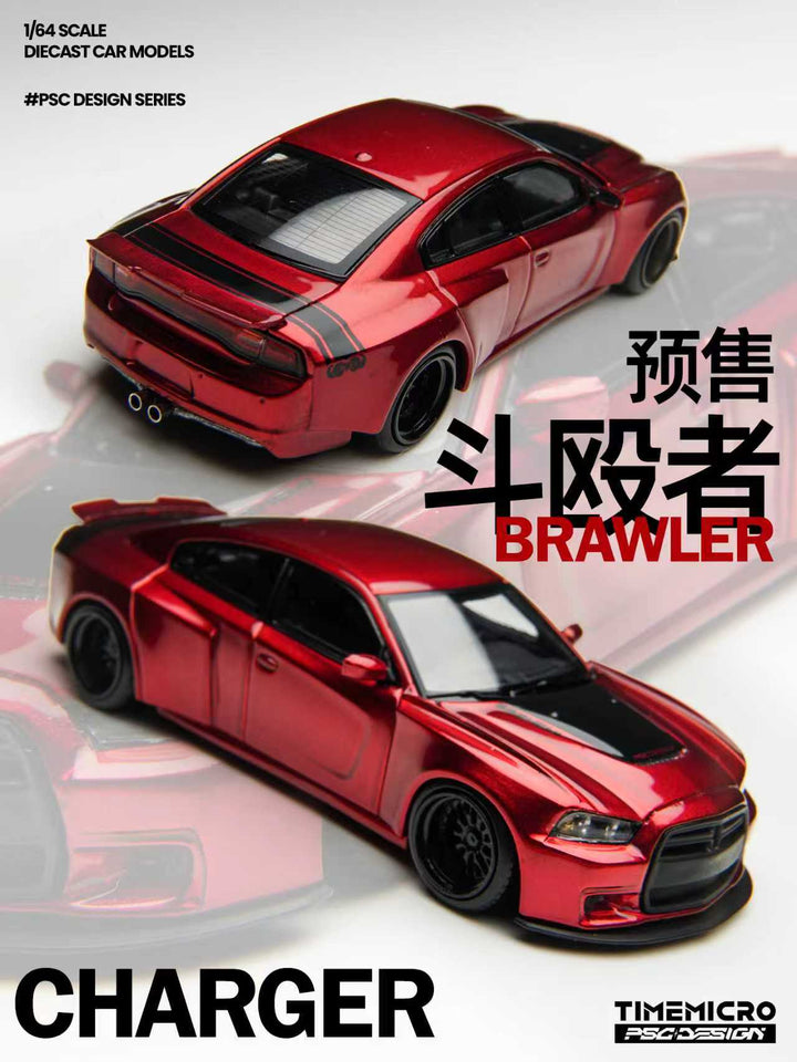 [Preorder] TimeMicro × PSC DESIGN 1:64 Charger "Brawler" Red TM648204