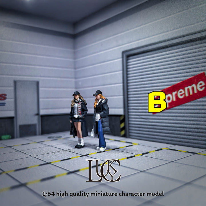 [Preorder] Lucky Studio 1:64 Two girls in long winter coats LK2026042907 (2 Variants)