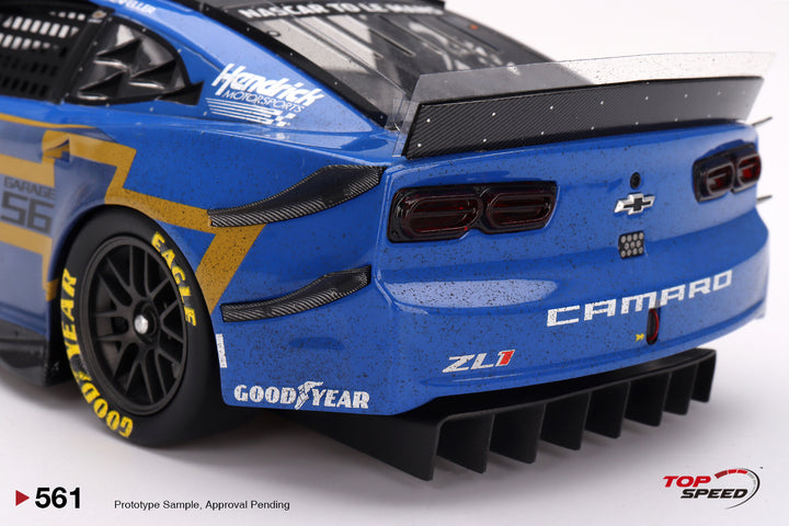 Topspeed 1:18 Garage 56 Chevrolet Camaro ZL1 #24 Hendrick Motorsports 2023 Le Mans 24Hr Post-Race Weathered