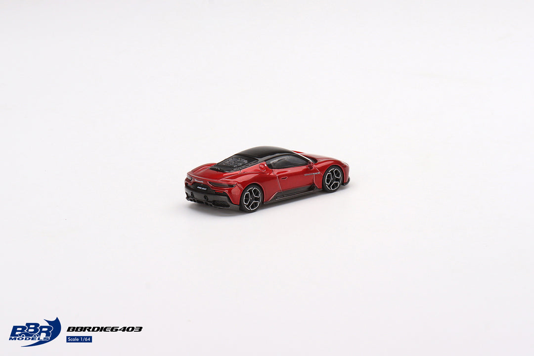 BBR Models 1:64 Maserati MC20  Rosso Vincente BBRDIE6403 Rear
