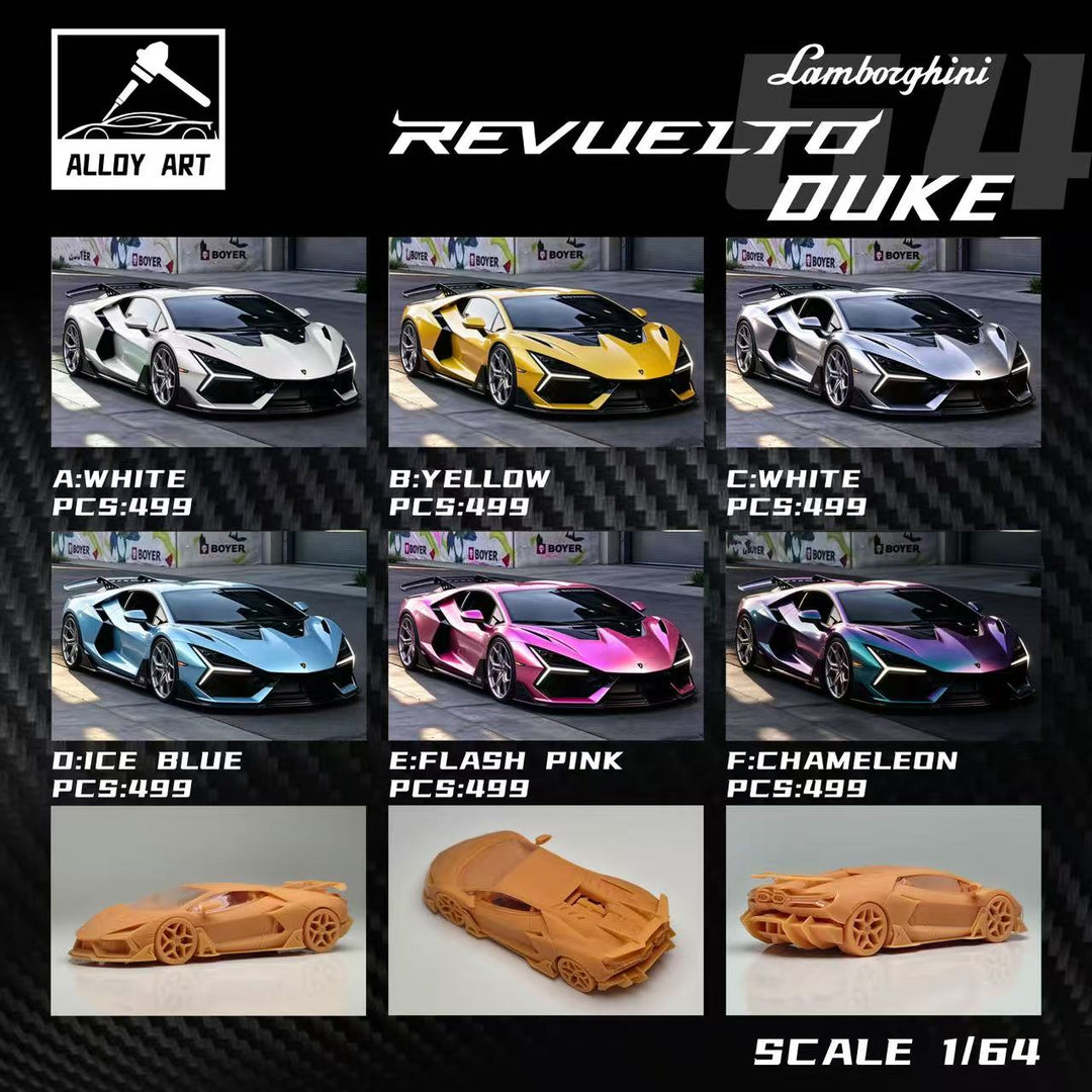 [Preorder] Alloy Art 1:64 Lamborghini  Revuelto Duke Modified (6 Colours)