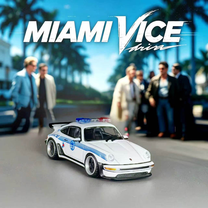 [Preorder] Rhino Model 1:64 Porsche 911 Turbo 930 Miami Police Department 1980 Livery