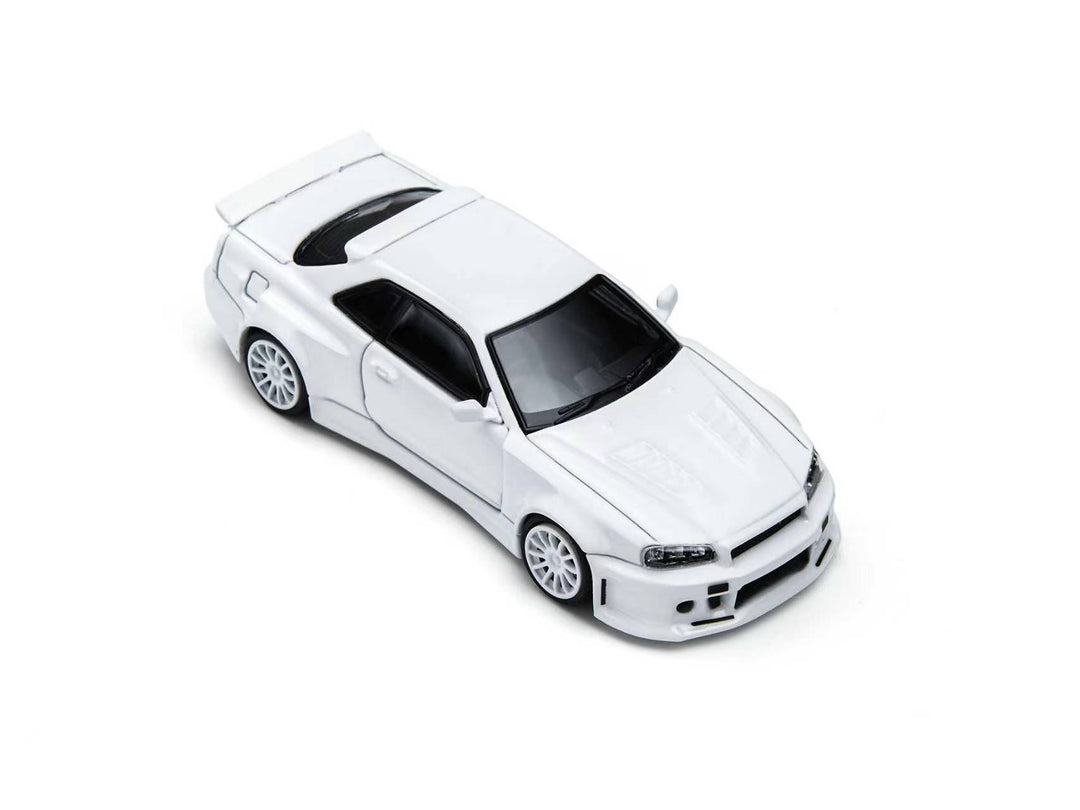 [Preorder] TimeMicro × PSC DESIGN 1:64 Nissan R34 "Smilodon" White TM648402