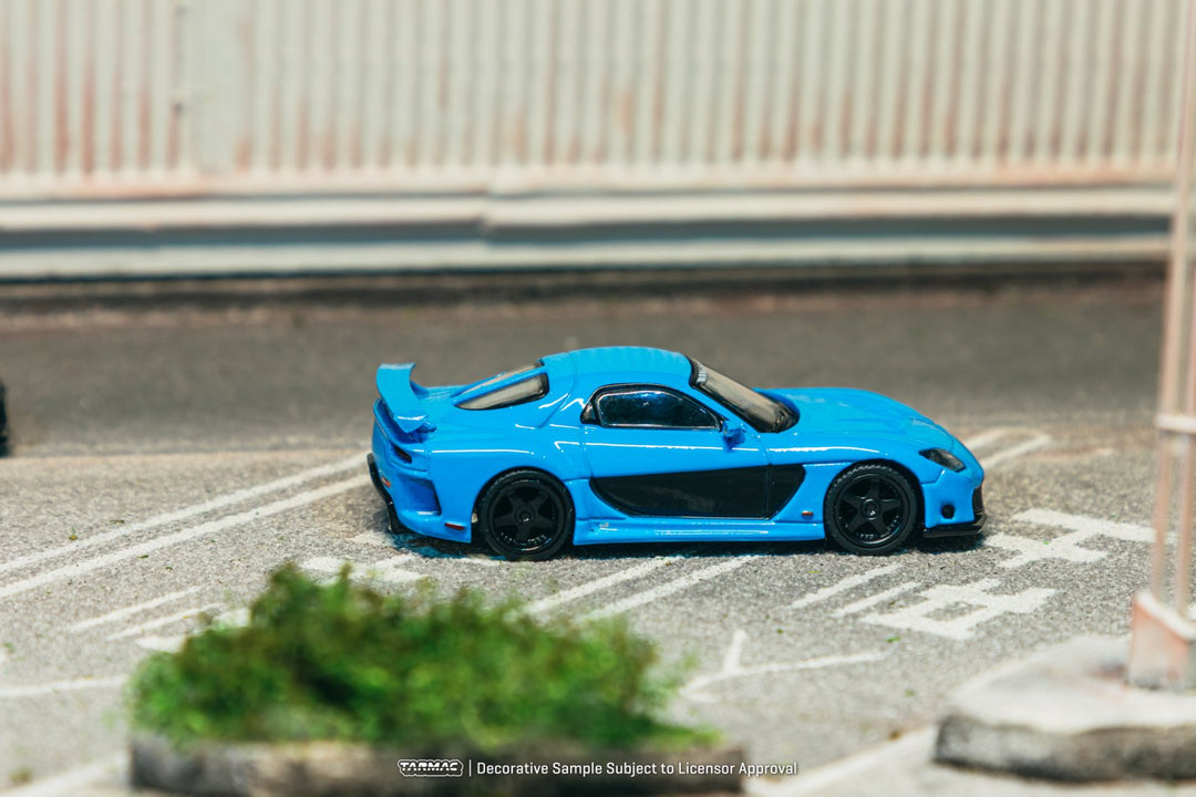 [Preorder] Tarmac Works 1:64 Mazda RX-7 VeilSide Fortune7 Blue T64G-075-BL
