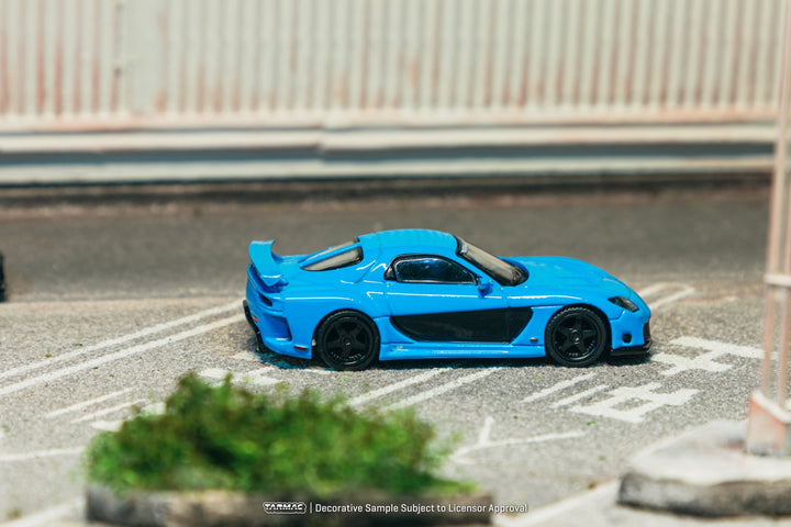 [Preorder] Tarmac Works 1:64 Mazda RX-7 VeilSide Fortune7 Blue T64G-075-BL