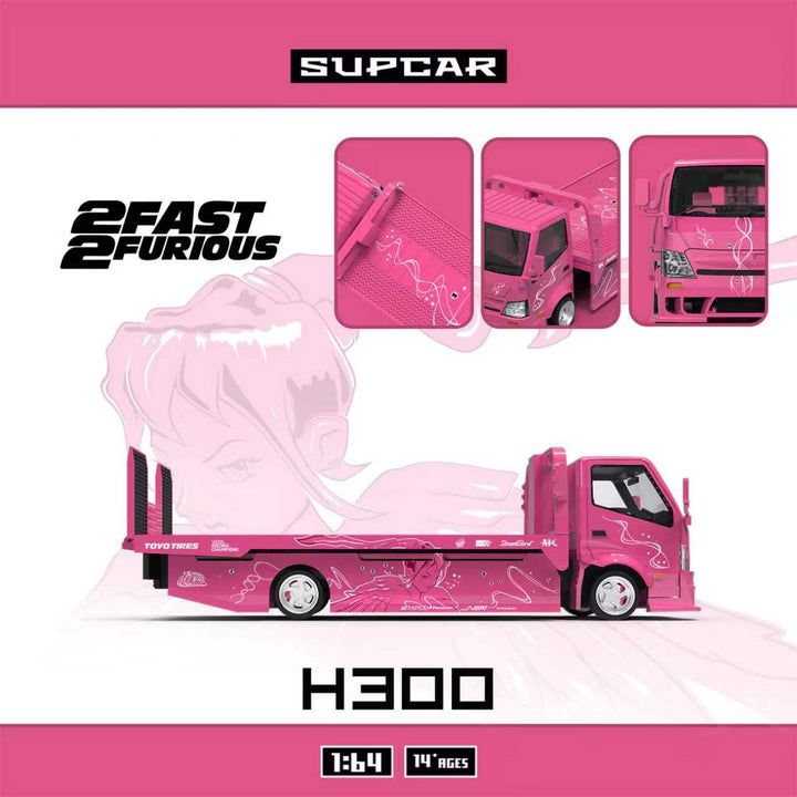 [Preorder] SUPCAR 1:64 H300 Fast and Furious 2 Pink Angel Livery SC647255
