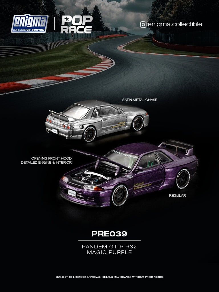 Preorder] POPRACE 1:64 Nissan Pandem R32 - Purple PRE039 – Horizon