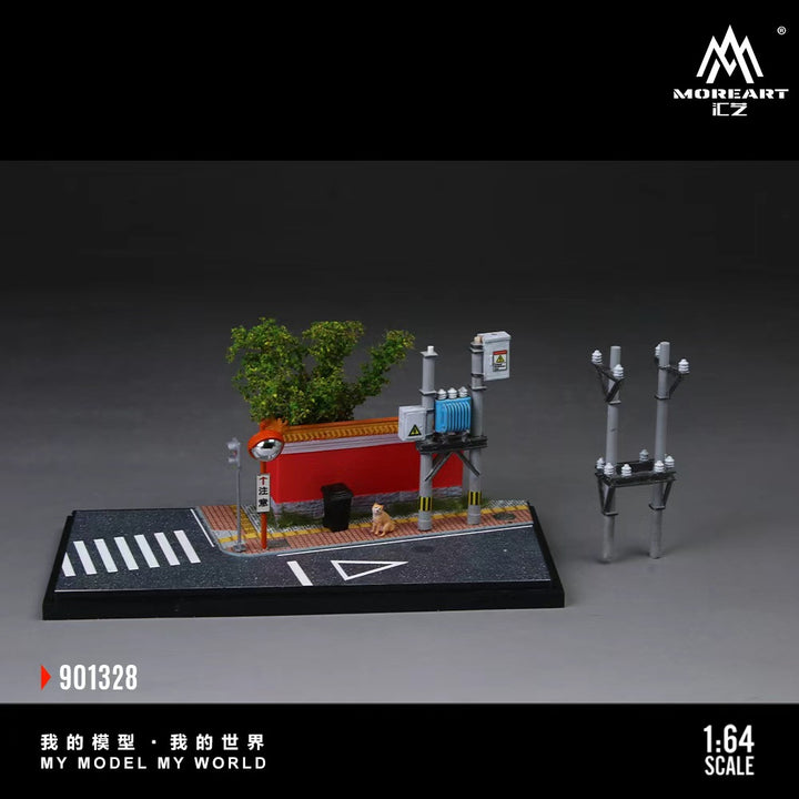[Preorder] MoreArt 1:64 CITY RED WALL CORNER SCENE MODEL MO901328