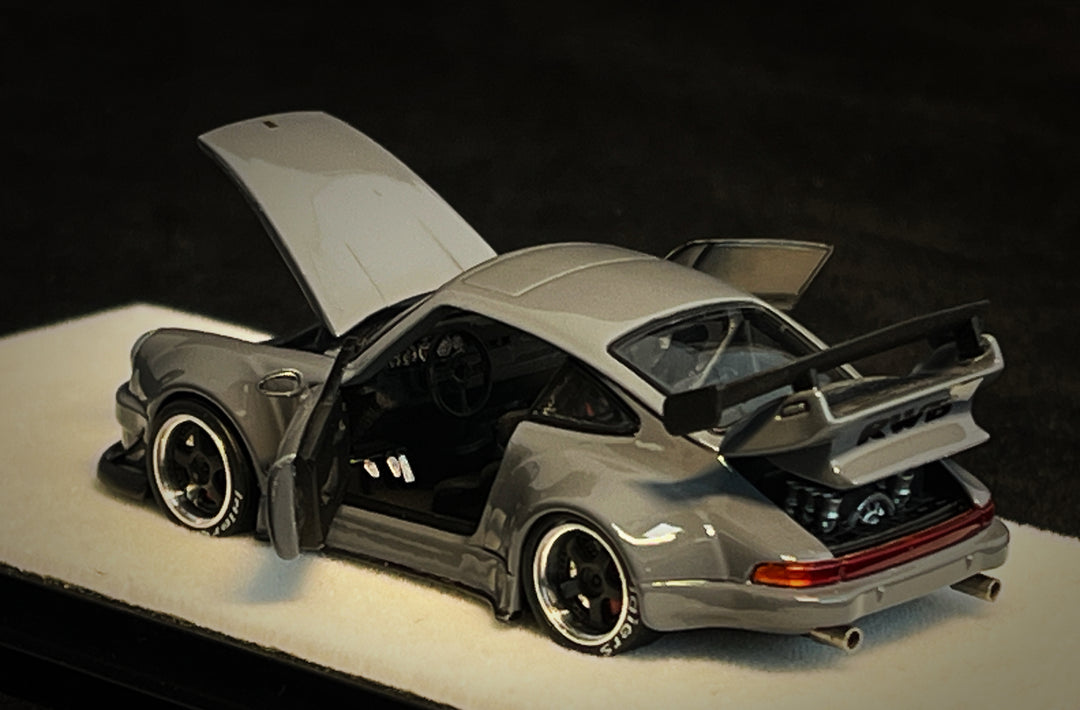 [Preorder] PGM 1:64 Porsche RWB 930 Cement Grey (2 Versions)