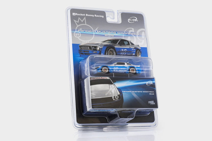 [Preorder] Model Model 1:64 Pandem Mustang Blue Silver MM64-PM-009