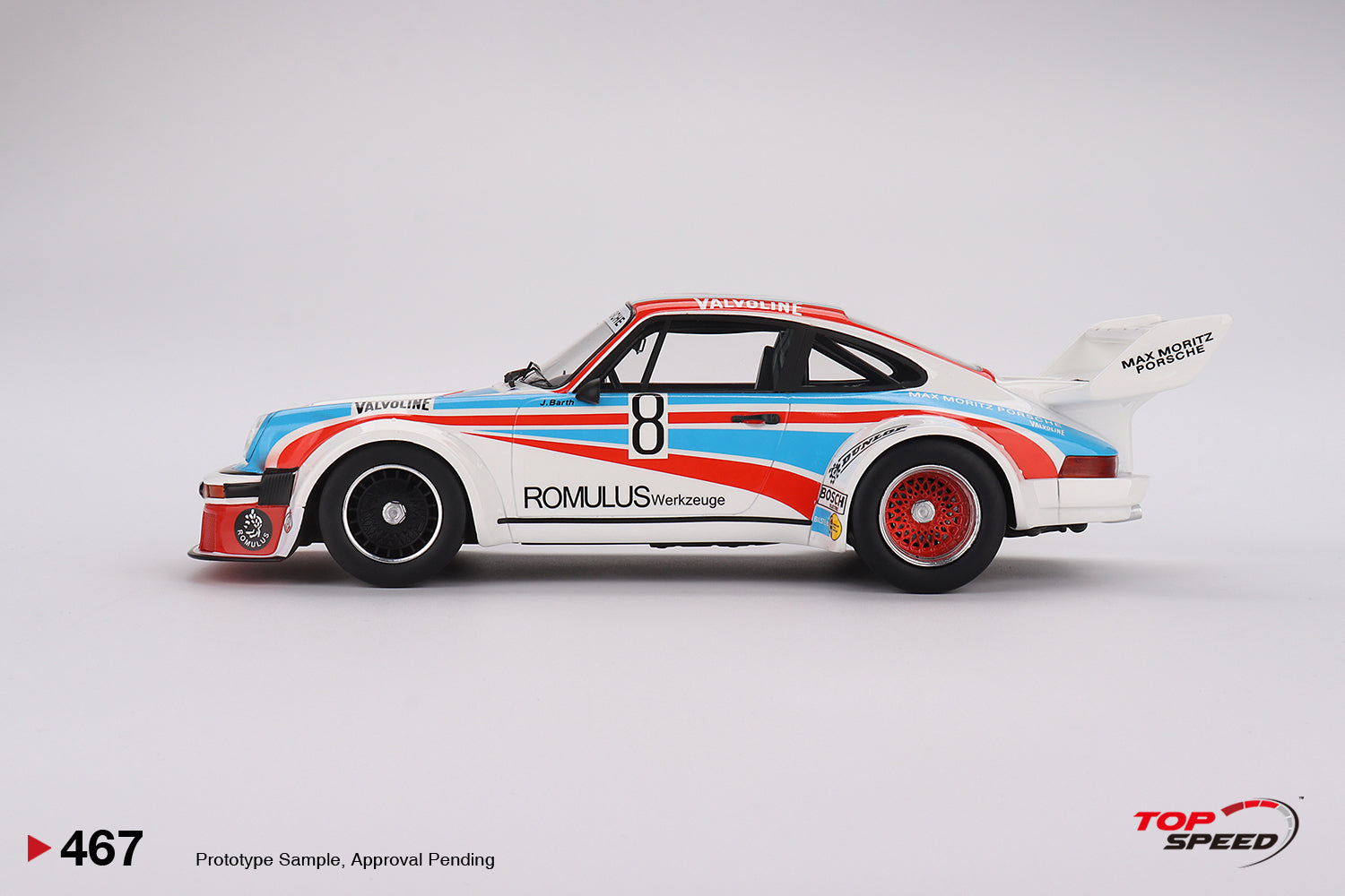 Topspeed 1:18 Porsche 934/5 #8 Max Moritz Team 1977 Nürburgring