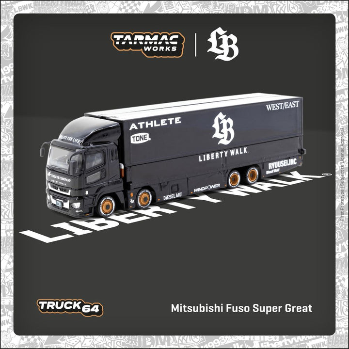 [Preorder] Tarmac Works 1:64 Mitsubishi Fuso Super Great LB-TRUCKS T64T-TL001-LBB