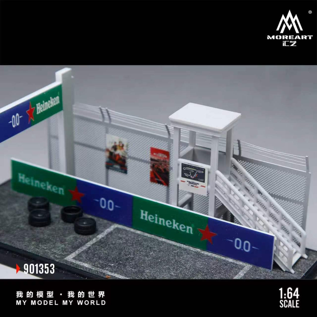 [Preorder] MoreArt 1:64 SCENE OF THE PIT AREA IN A CAR RACING EVENT MO901353