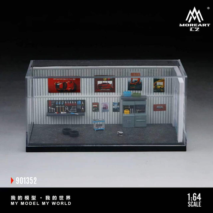 [Preorder] MoreArt 1:64 SCENE OF THE CAR REPAIR WORKSHOP MO901352