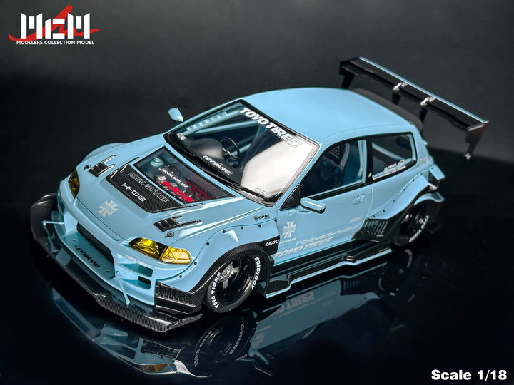 [Preorder] MCM 1:18 Honda Kevamannz 1996 EG6 Hatchback Wide  Body (5 Colours)