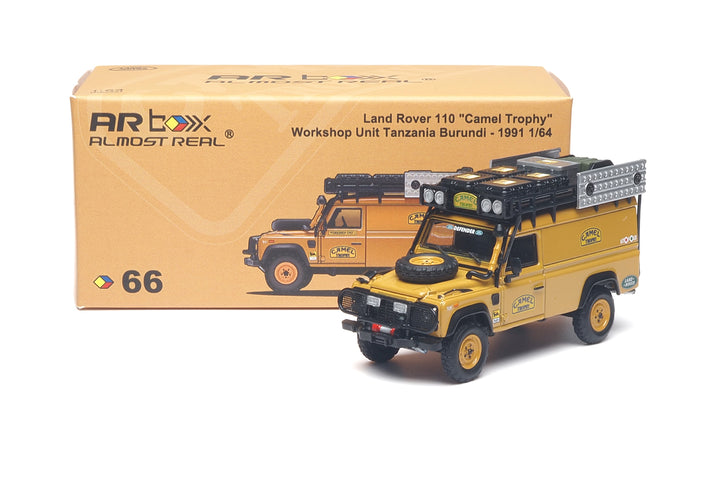 [Preorder] AR Box 1:64 Land Rover Defender 110 "Camel Trophy" Workshop Unit Tanzania Burundi 610321101
