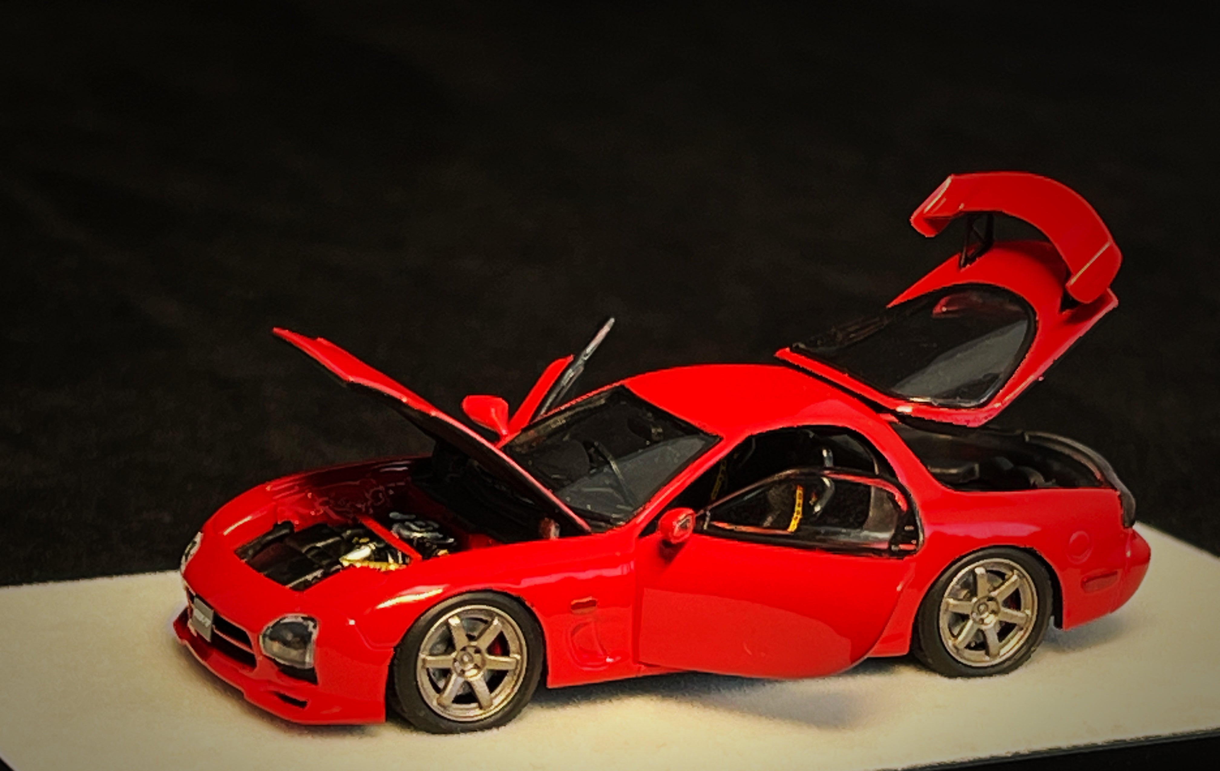 PGM 1/64 マツダ RX-7 レッド Preorder] PGM 1:64 Mazda RX7 Red Color (2 Versions