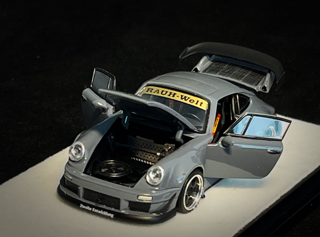 [Preorder] PGM 1:64 Porsche RWB 930 Cement Grey (2 Versions)