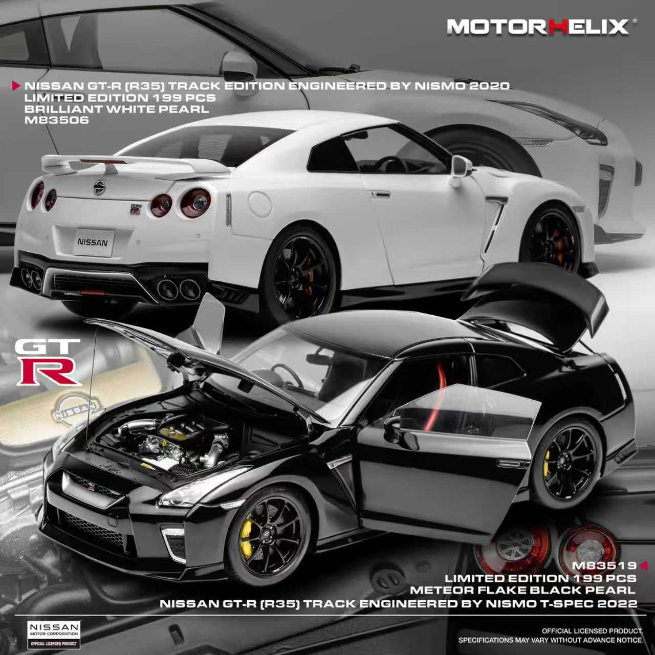 MOTORHELIX 1:18 Nissan GT-R (R35) Track Edition Engineered by