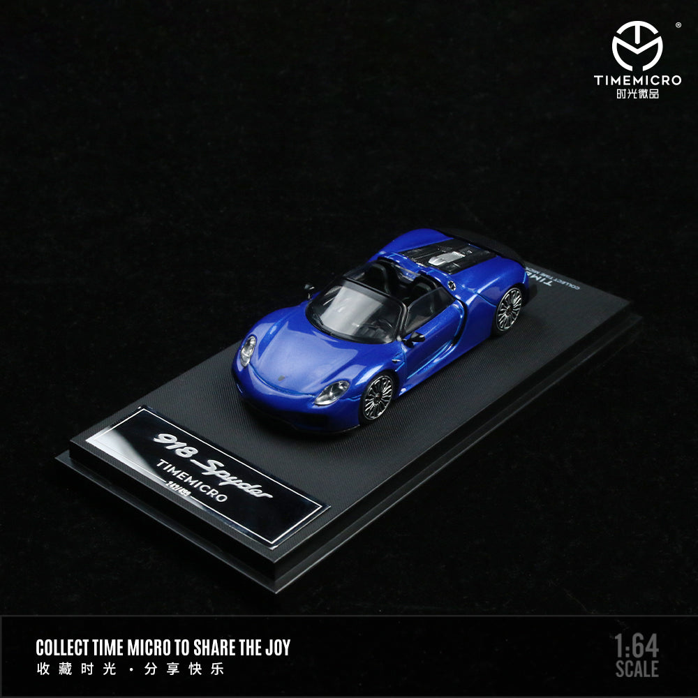 TimeMicro 1:64 Porsche 918 Spyder (4 Versions) – Horizon Diecast