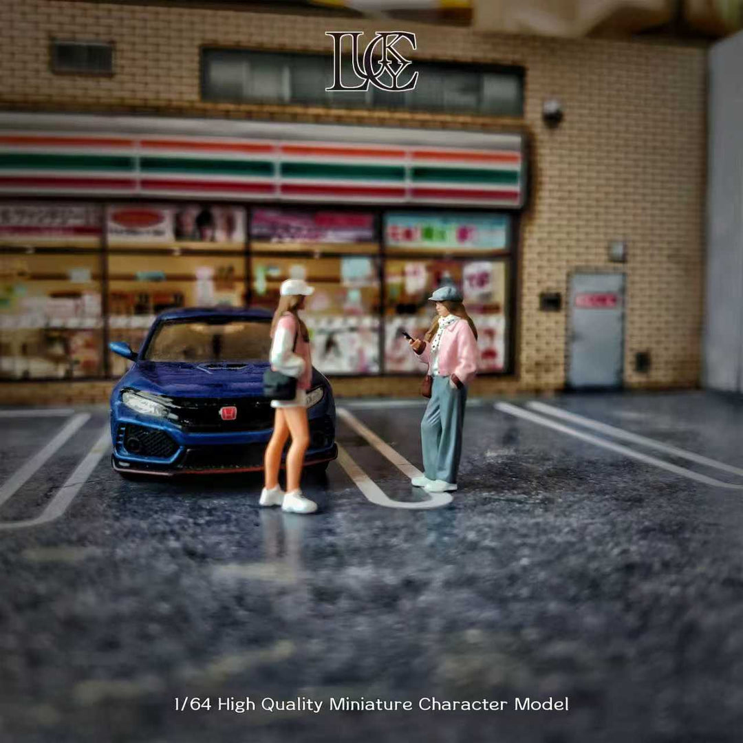 [Preorder] Lucky Studio 1:64 Girl In Pink Coat Duo LK2026011301