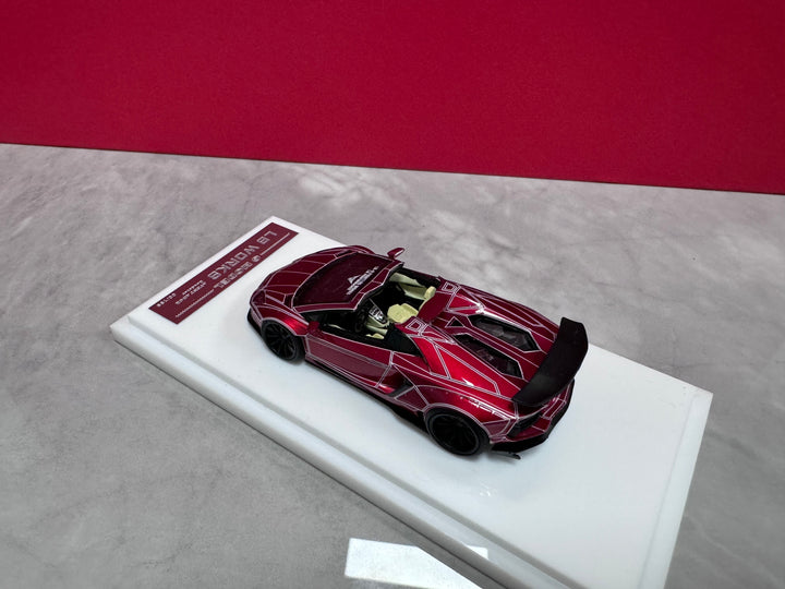 G Model 1:64 LB WORKS Lamborghini Aventador Roadster (6 Colours)