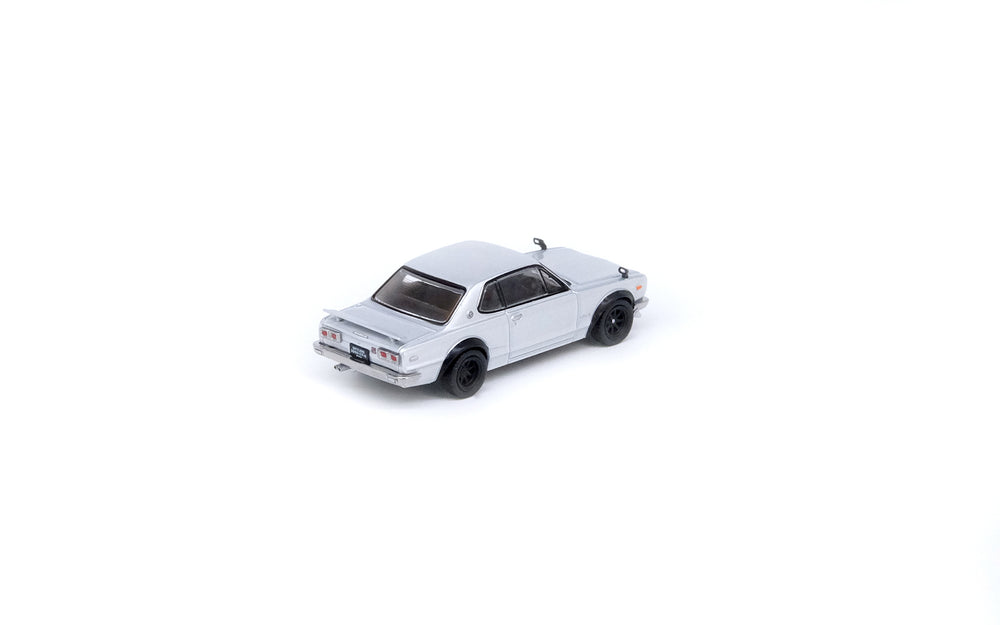 Inno64 1:64 Nissan Skyline 2000 GT-R (KPGC10) Silver IN64-KPGC10-SIL Rear