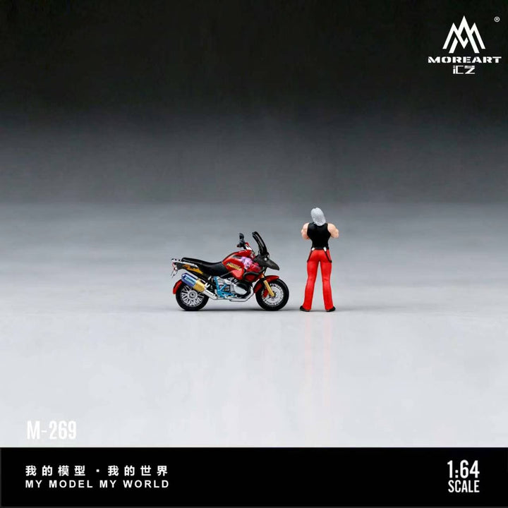 [Preorder] MoreArt 1:64 BMW WATERBIRD MOTORCYCLE ACTION FIGURE SET MO222269