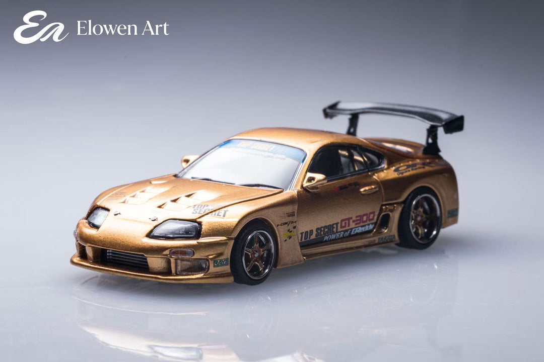 [Preorder] Elowen Art 1:64 Top Secret A80 Supra MK4 Gold