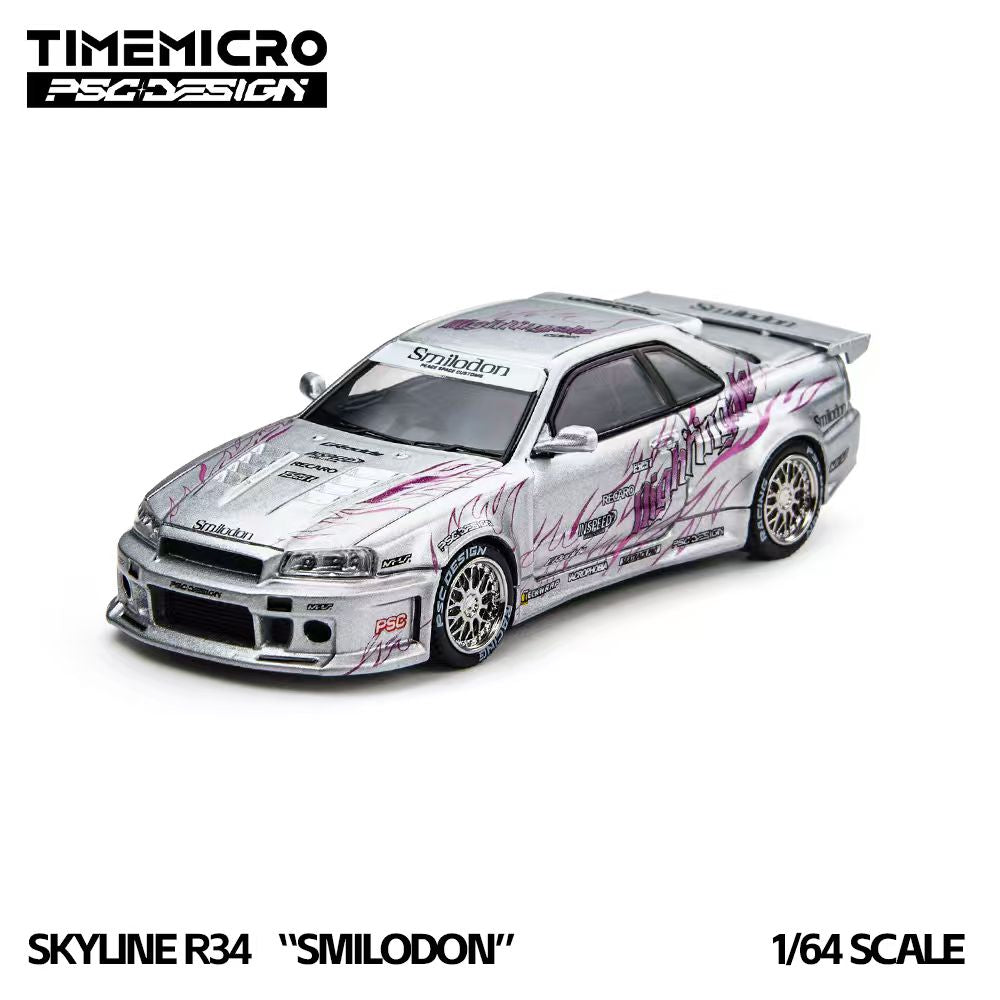 [Preorder] TimeMicro × PSC DESIGN 1:64 R34 "SMILODON" Black Nightingale &amp; Silver (2 Colours) TM648409/ TM648410
