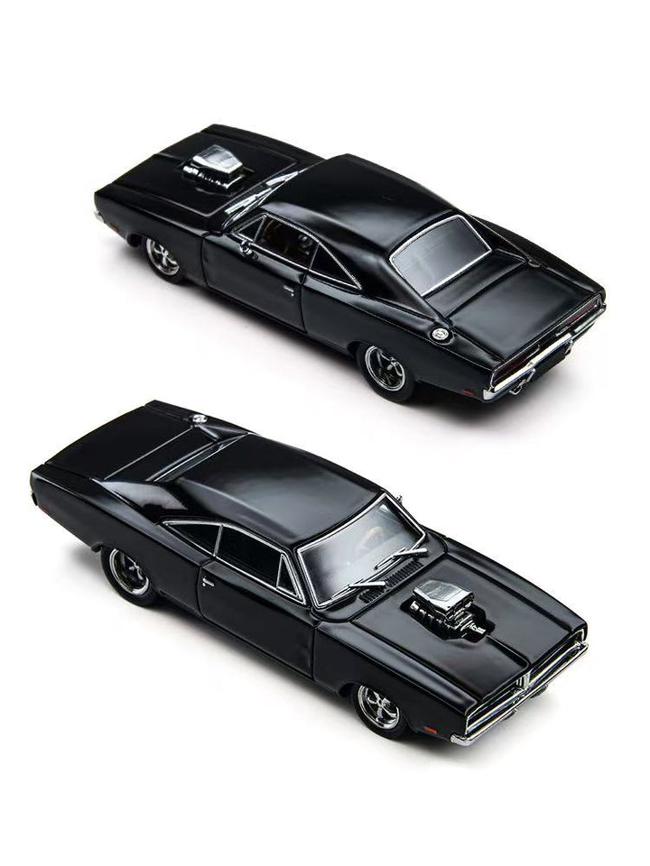 [Preorder] TimeMicro × PSC DESIGN 1:64 PSC Dodge 1969 black Pro Street Charger TM649001
