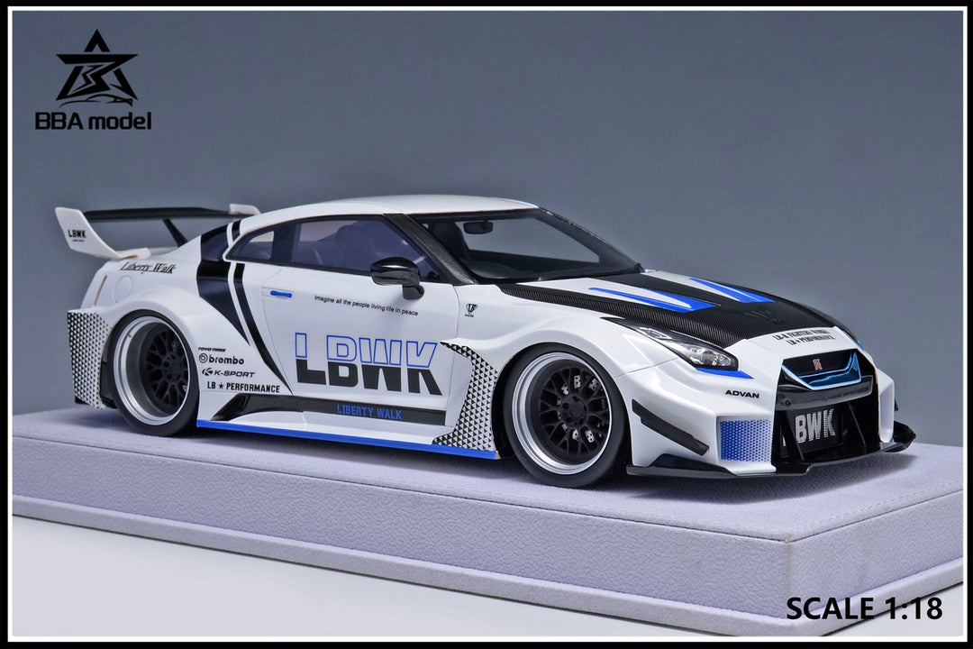 [Preorder] BBA model 1:18 Nissan GTR 35GT-RR LBWK (5 Colours)