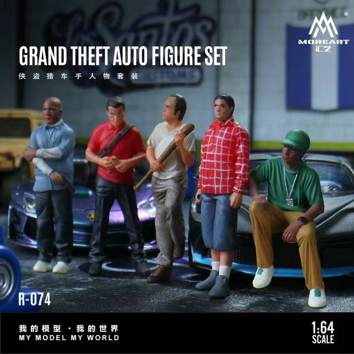 MoreArt 1:64 Grand Theft Auto Figure Set MO223074