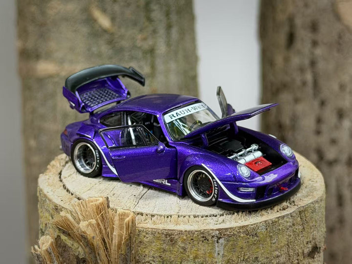 [Preorder] PGM 1:64 Porsche RWB 993 Metallic Purple (2 Versions) PGM-640314