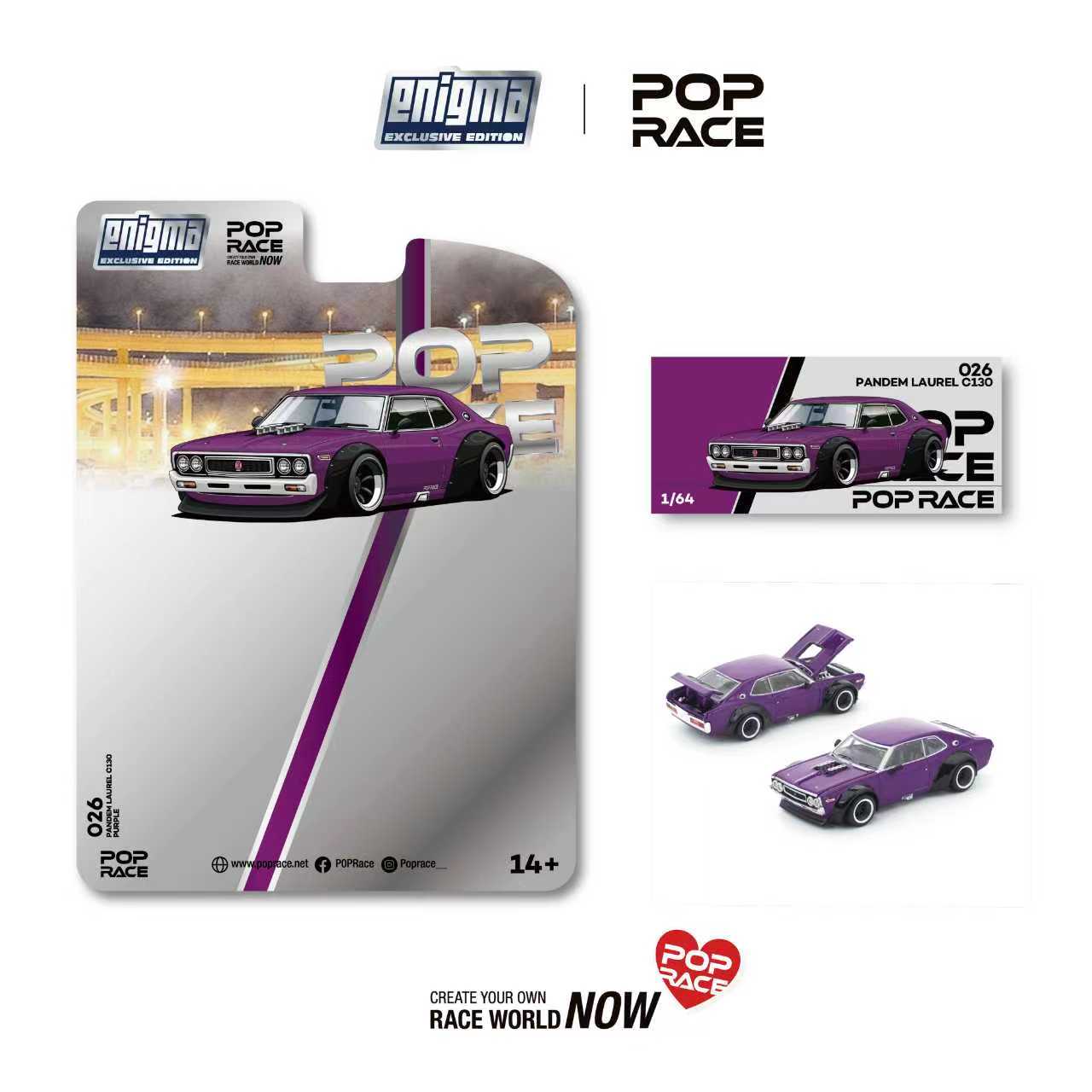 Preorder] POPRACE x Enigma 1:64 PANDEM LAUREL C130 Purple PRE026