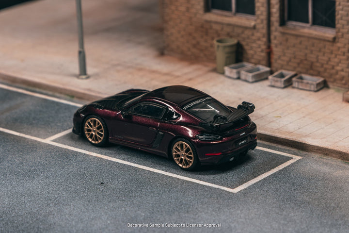 [Preorder] Tarmac Works 1:64 Porsche Cayman GT4RS Amethyst Metallic T64S-022-PM
