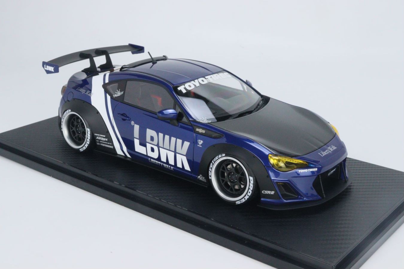 Ignition Model 1:18 LB nation 86 WORKS Full Complete ver.1 Blue Metall ...
