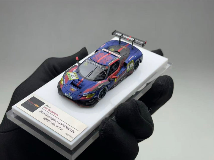 [Preorder] TRON 1:64 Supercar 296GT3 Verstappen Livery 2025 Nurburgring LANGSTRECKEN SERIE 9 Winner Car