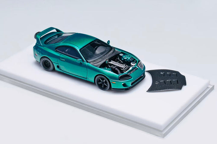[Preorder] MINICRAFISMAN 1:64 Toyota supra 0-400 Speed Race Violent Modification Green