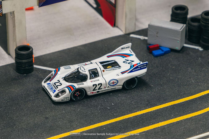 [Preorder] Tarmac Works x CURITIBA64 1:64 Porsche 917 KH 24h Le Mans 1971 Winner #22 CWB64-002-LMW22