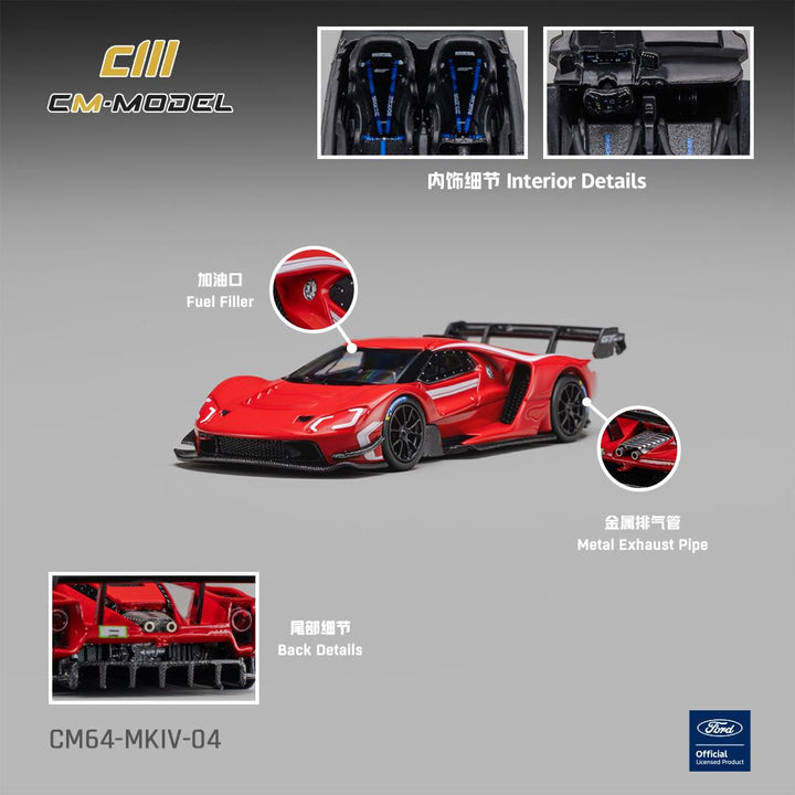 [Preorder] CM Model 1:64 Ford GT Mk IV  Rangoon Red CM64-MKIV-04