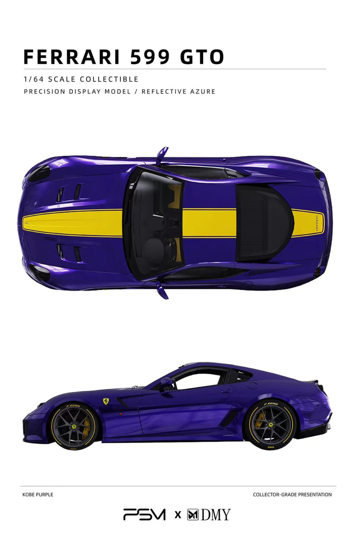 [Preorder] PSM x DMY 1:64 Ferrari 599GTO (2 Colours)