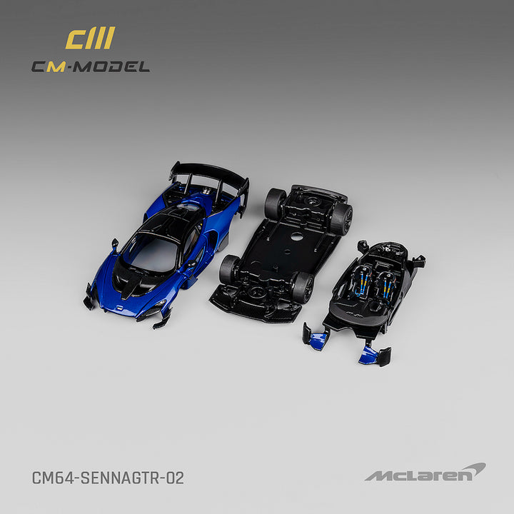 [Preorder] CM Model 1:64 McLaren Senna GTR Metallic Blue