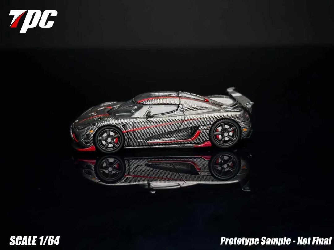 [Preorder] TPC 1:64 Koenigsegg Agera RS Carbon Fiber Red Stripe