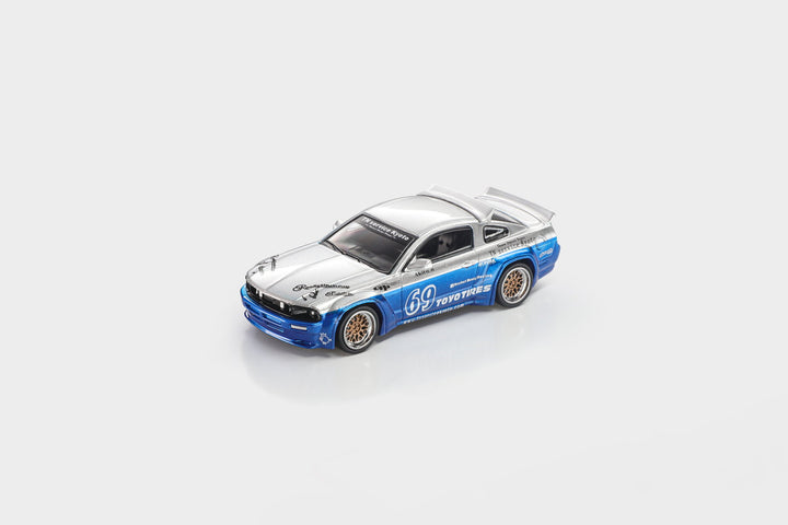 [Preorder] Model Model 1:64 Pandem Mustang Blue Silver MM64-PM-009