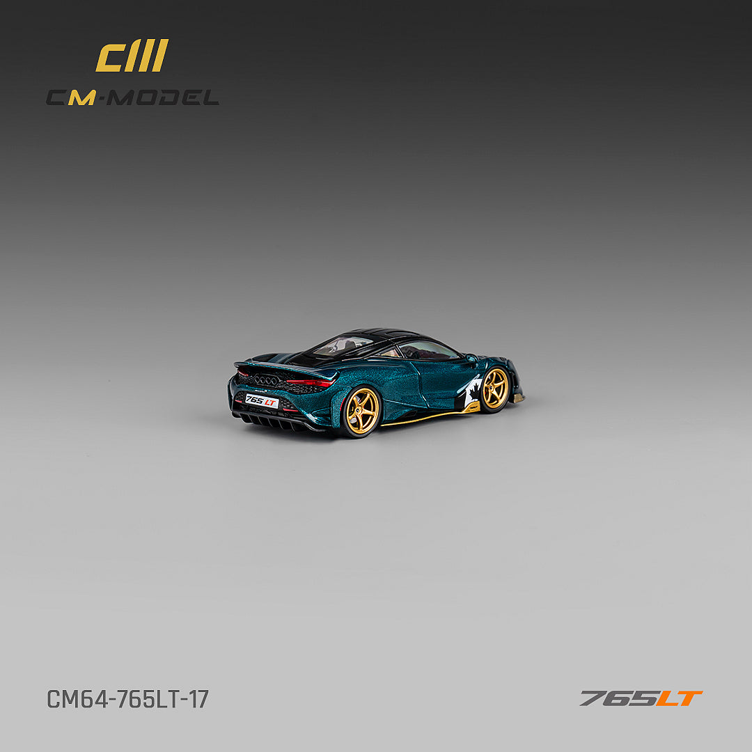 [Preorder] CM Model 1:64 McLaren 765LT Metallic black green