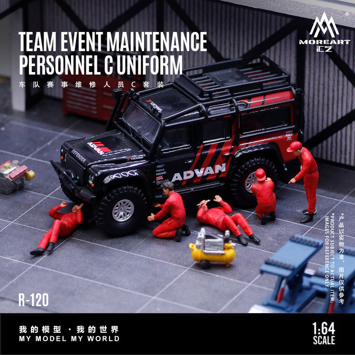 [Preorder] MoreArt 1:64 TEAM EVENT MAINTENANCE PERSONNEL C UNIFORM MO223120