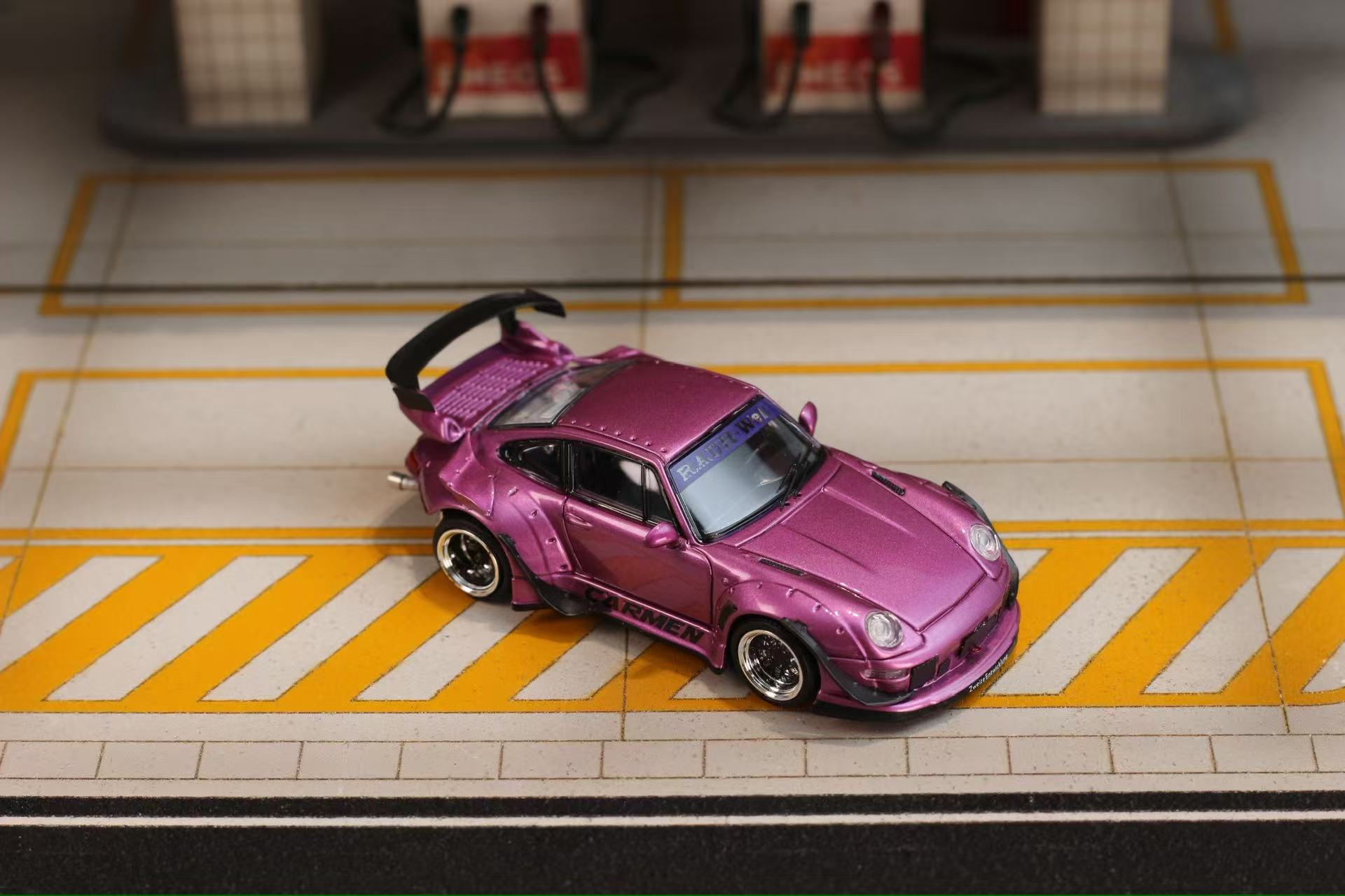 Preorder] Street Weapon 1:64 Porsche RWB 993 Carmen Purple