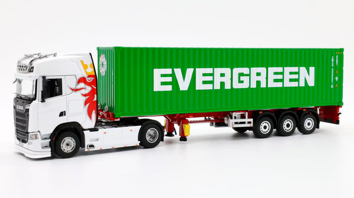 [Preorder] Tubro Truck 1:64 Scania 730S 4x2 Trailer With Extendable Container Trailer Set (6 Versions)