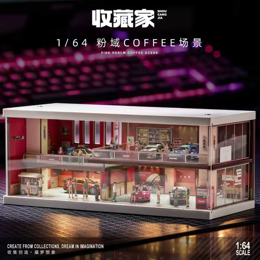 [Preorder] SHOU CANG JIA 1:64 PINK REALM COFFEE SCENE SCJ-82074